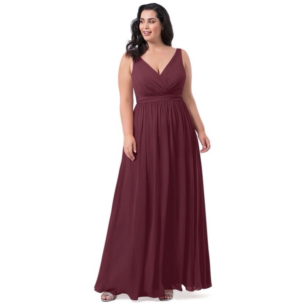 Azazie Kora Cabernet Bridesmaids Dress